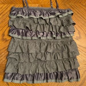 Abercrombie and Fitch Ruffle Tank Top